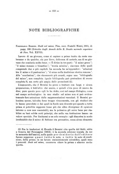 Rivista di filologia e d'istruzione classica