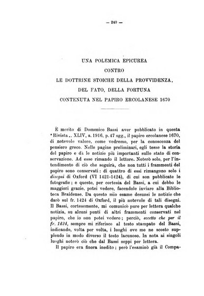 Rivista di filologia e d'istruzione classica