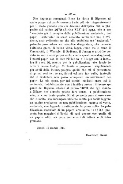 Rivista di filologia e d'istruzione classica