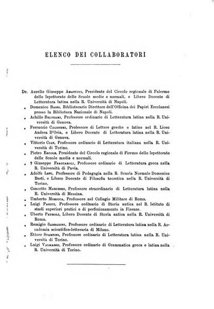 Rivista di filologia e d'istruzione classica