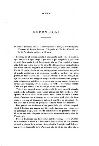 Rivista di filologia e d'istruzione classica