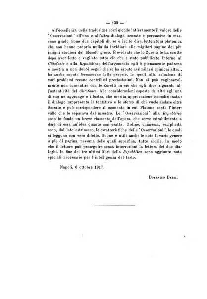 Rivista di filologia e d'istruzione classica