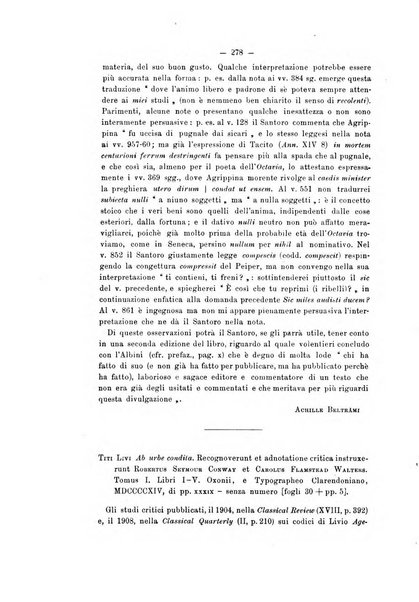 Rivista di filologia e d'istruzione classica