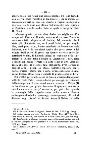 Rivista di filologia e d'istruzione classica