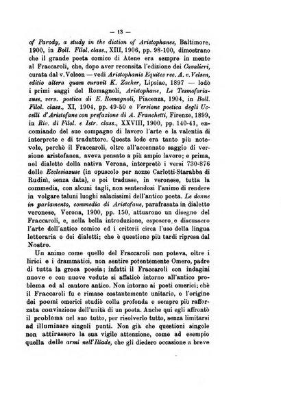 Rivista di filologia e d'istruzione classica