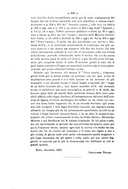 Rivista di filologia e d'istruzione classica