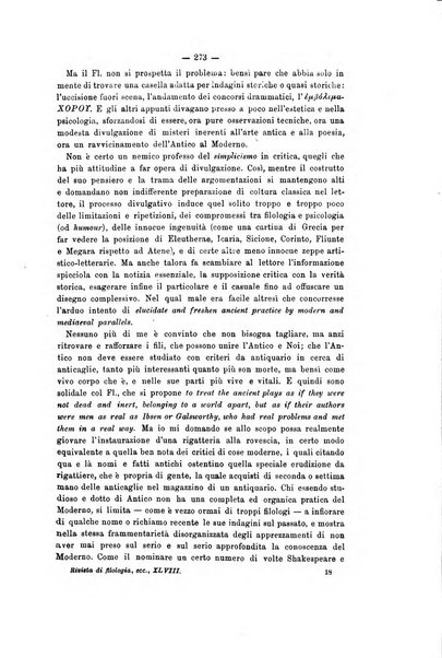 Rivista di filologia e d'istruzione classica