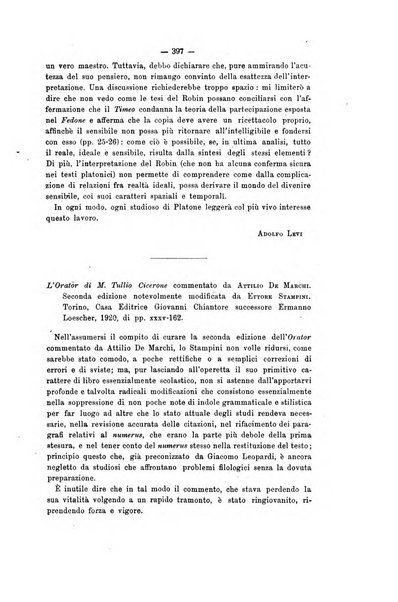 Rivista di filologia e d'istruzione classica