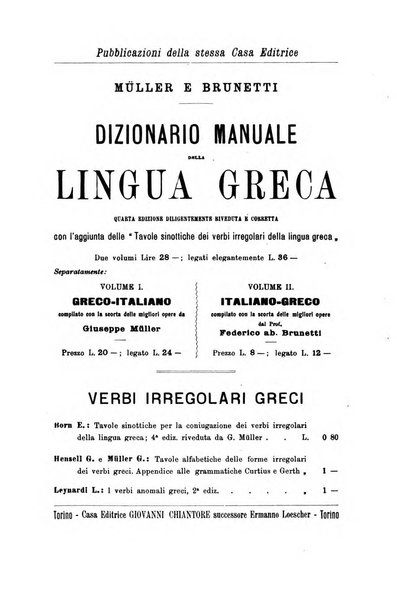 Rivista di filologia e d'istruzione classica