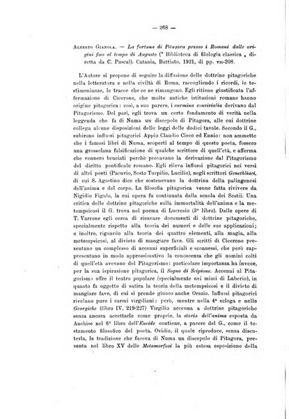 Rivista di filologia e d'istruzione classica