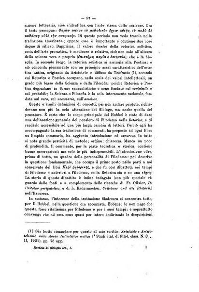 Rivista di filologia e d'istruzione classica