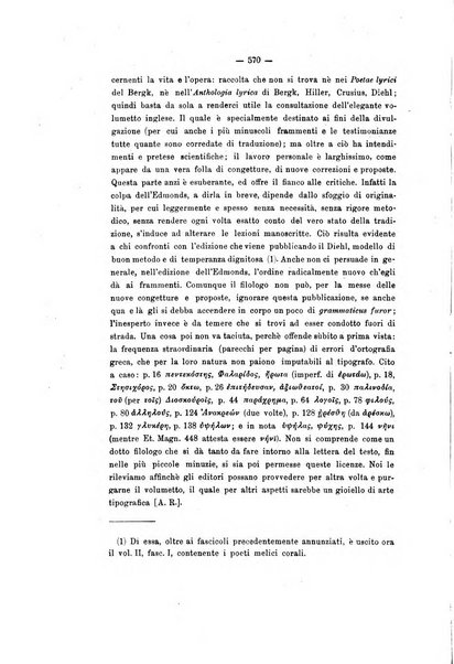 Rivista di filologia e d'istruzione classica