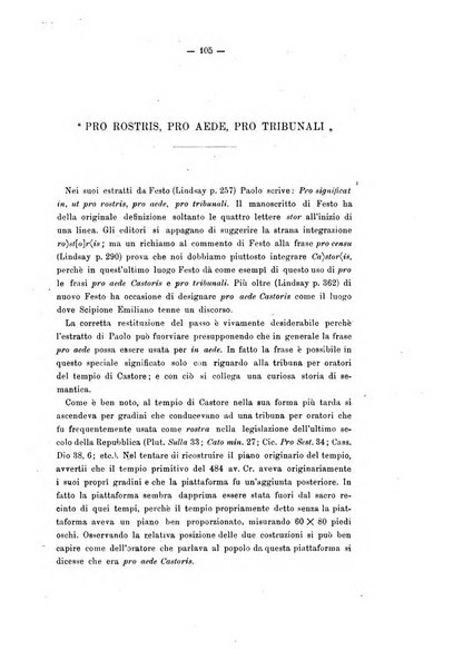 Rivista di filologia e d'istruzione classica