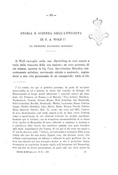 Rivista di filologia e d'istruzione classica