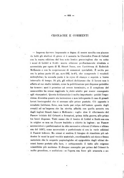 Rivista di filologia e d'istruzione classica