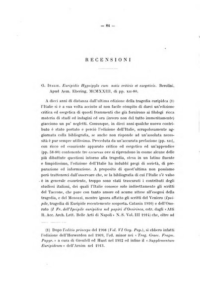 Rivista di filologia e d'istruzione classica