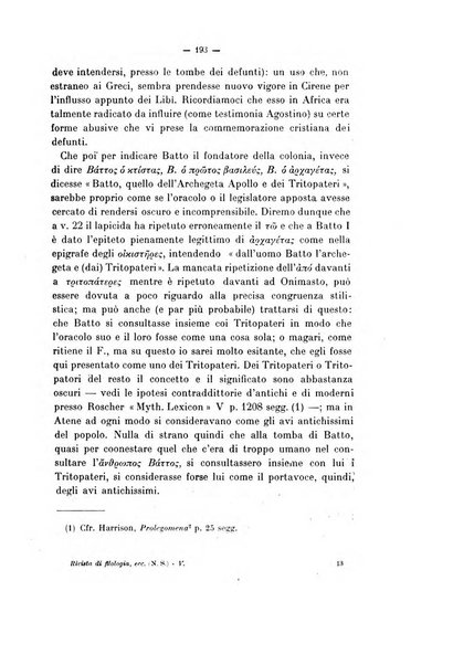 Rivista di filologia e d'istruzione classica