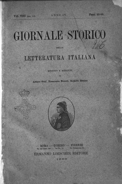 Giornale storico della letteratura italiana