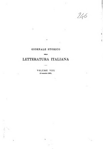 Giornale storico della letteratura italiana