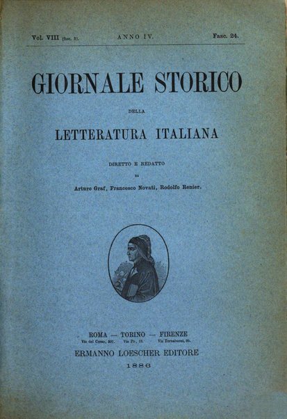 Giornale storico della letteratura italiana