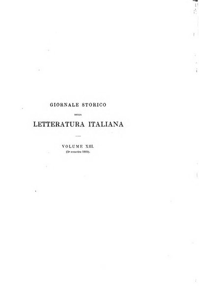 Giornale storico della letteratura italiana