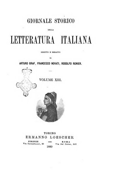 Giornale storico della letteratura italiana