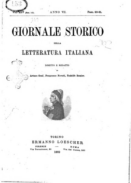 Giornale storico della letteratura italiana