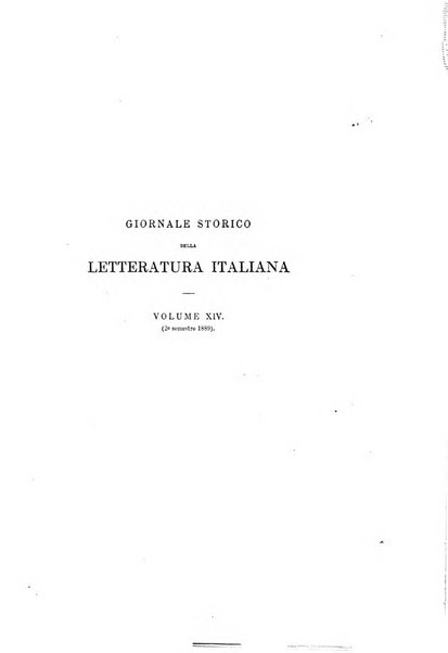 Giornale storico della letteratura italiana