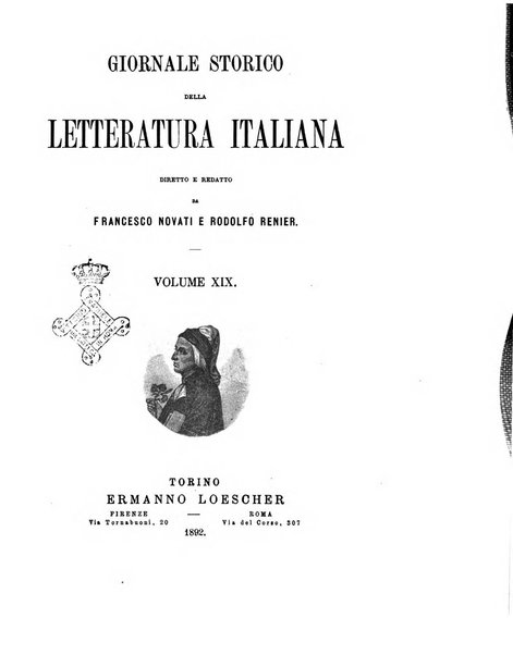 Giornale storico della letteratura italiana