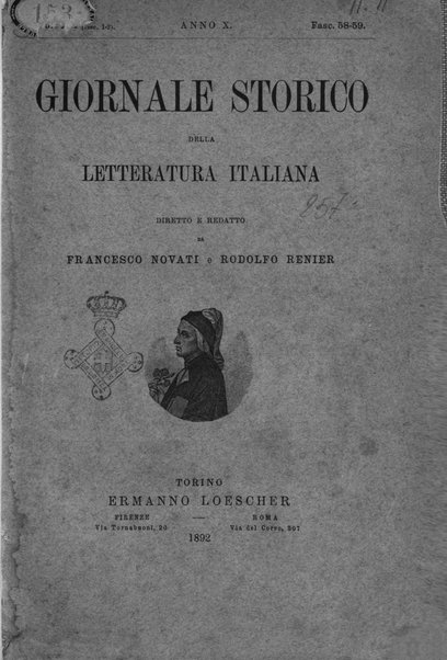 Giornale storico della letteratura italiana