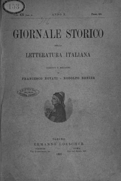 Giornale storico della letteratura italiana