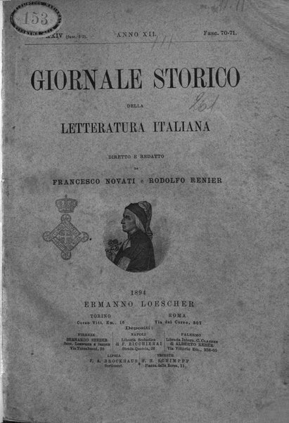 Giornale storico della letteratura italiana