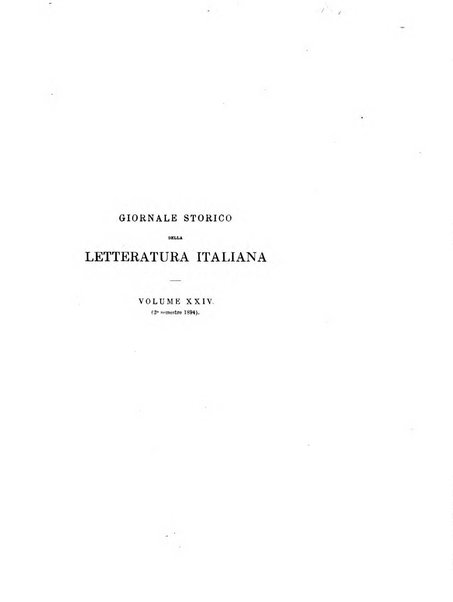 Giornale storico della letteratura italiana