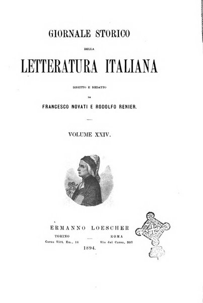 Giornale storico della letteratura italiana