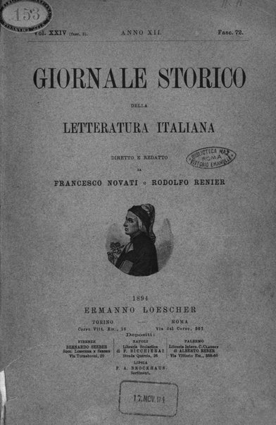 Giornale storico della letteratura italiana