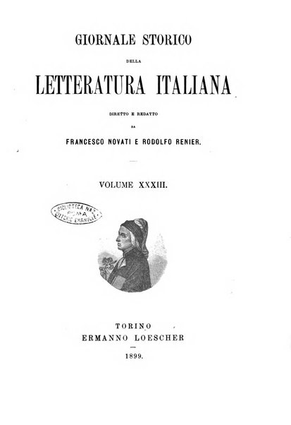 Giornale storico della letteratura italiana