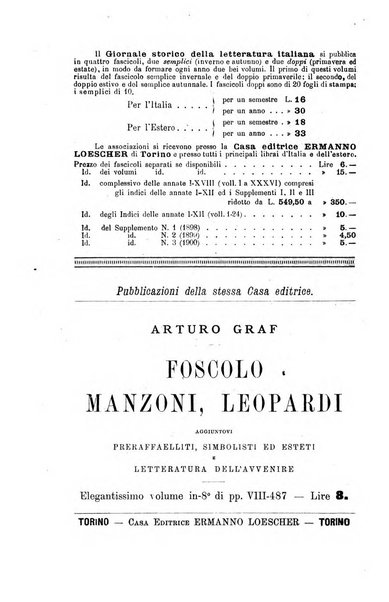 Giornale storico della letteratura italiana