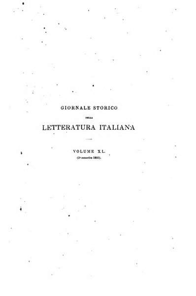 Giornale storico della letteratura italiana