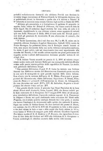 Giornale storico della letteratura italiana