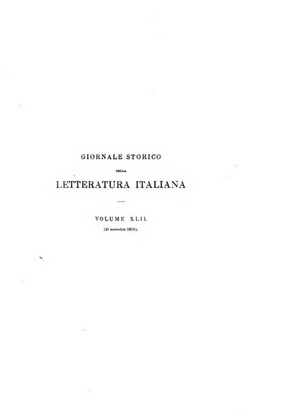 Giornale storico della letteratura italiana