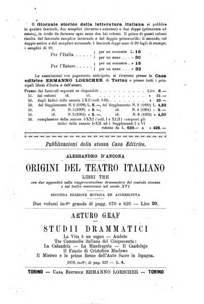 Giornale storico della letteratura italiana