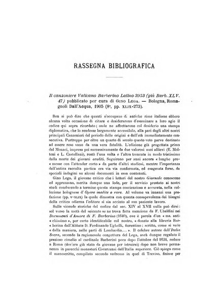 Giornale storico della letteratura italiana