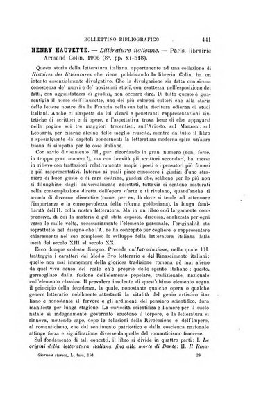 Giornale storico della letteratura italiana