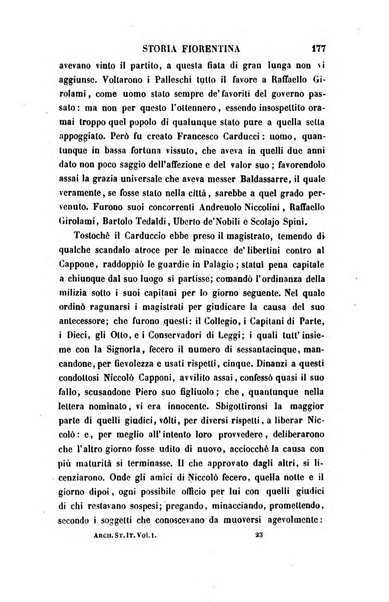 Archivio storico italiano ossia raccolta di opere e documenti finora inediti o divenuti rarissimi riguardanti la storia d'Italia