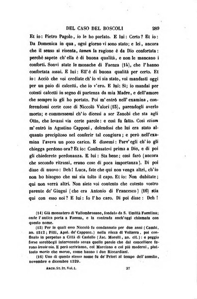 Archivio storico italiano ossia raccolta di opere e documenti finora inediti o divenuti rarissimi riguardanti la storia d'Italia