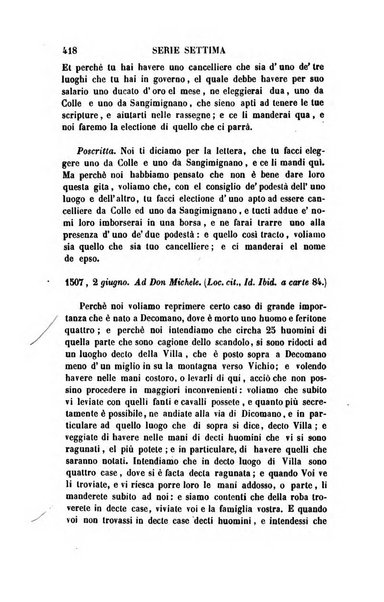 Archivio storico italiano ossia raccolta di opere e documenti finora inediti o divenuti rarissimi riguardanti la storia d'Italia