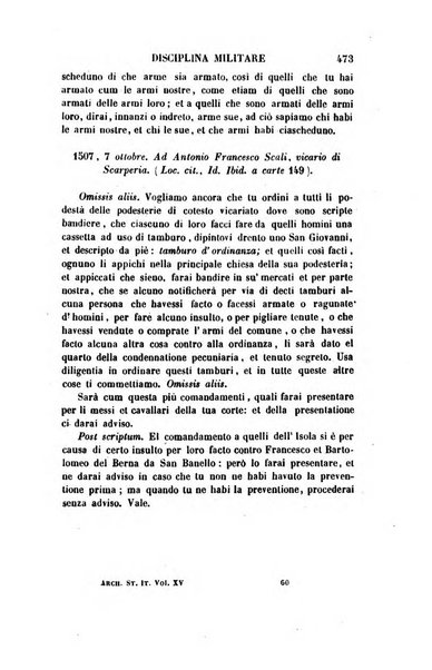 Archivio storico italiano ossia raccolta di opere e documenti finora inediti o divenuti rarissimi riguardanti la storia d'Italia