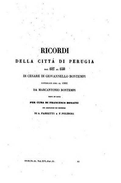 Archivio storico italiano ossia raccolta di opere e documenti finora inediti o divenuti rarissimi riguardanti la storia d'Italia