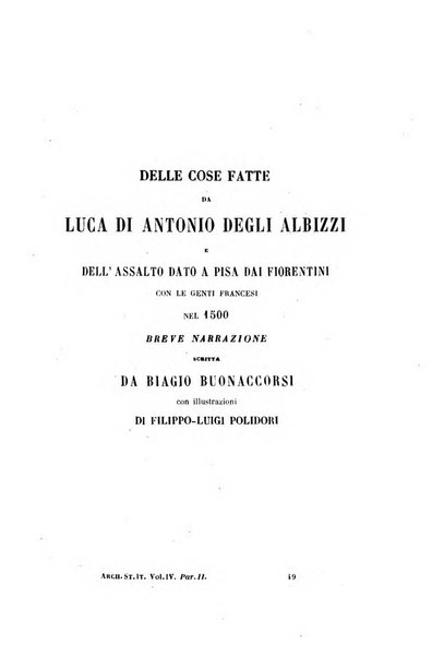 Archivio storico italiano ossia raccolta di opere e documenti finora inediti o divenuti rarissimi riguardanti la storia d'Italia