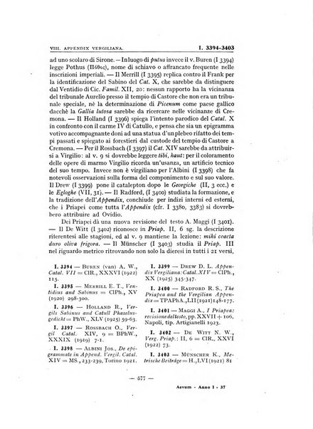 Aevum rassegna di scienze storiche, linguistiche e filologiche